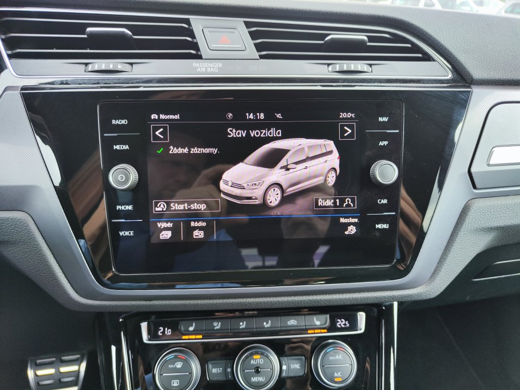 VW TOURAN R-Line HL 2.0 TDI 110 kW DSG,ČR,1.Maj., Pův.lak,DPH,TZ,2xPneu