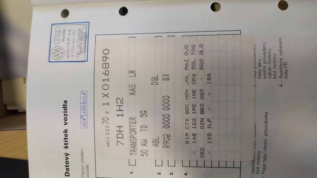 VW TRANSPORTER T4 Skříň Dl.rozvor 1.9 TD, ČR, Původní lak, Jen 152 tis.km